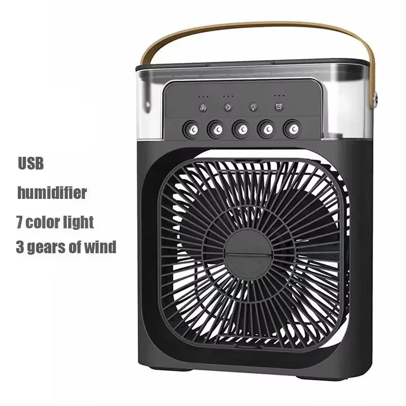 3 in 1 Fan Air Conditioner Household Small Air Cooler LED Night Light Portable Air Adjustment Fan Office Home Fan New