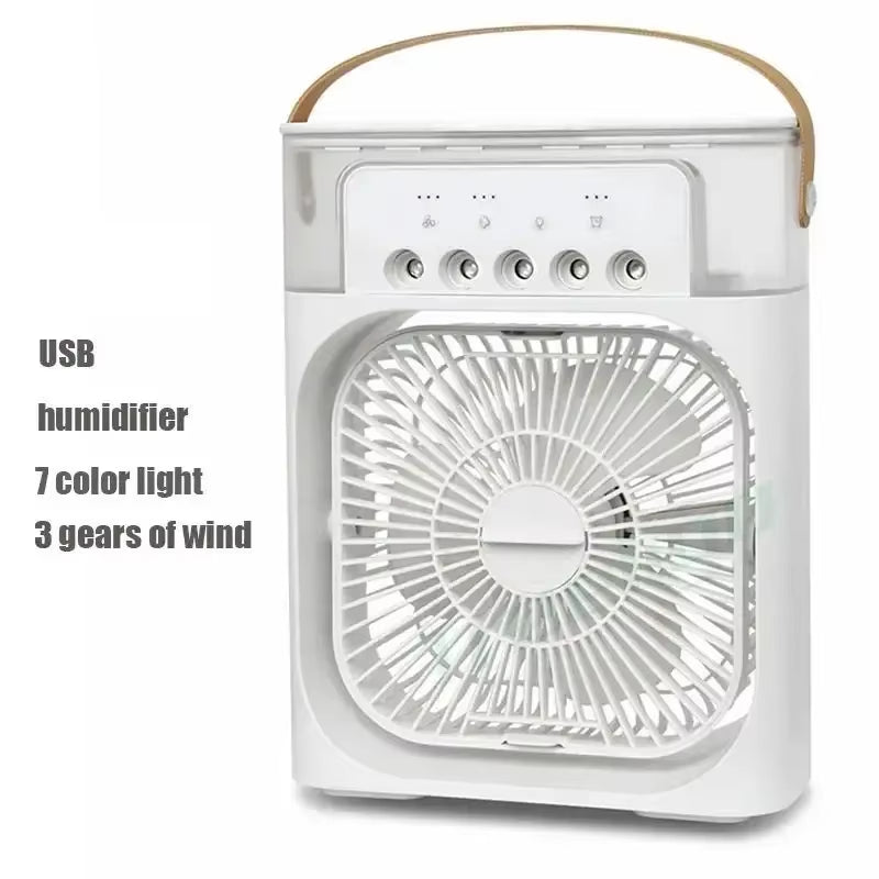 3 in 1 Fan Air Conditioner Household Small Air Cooler LED Night Light Portable Air Adjustment Fan Office Home Fan New