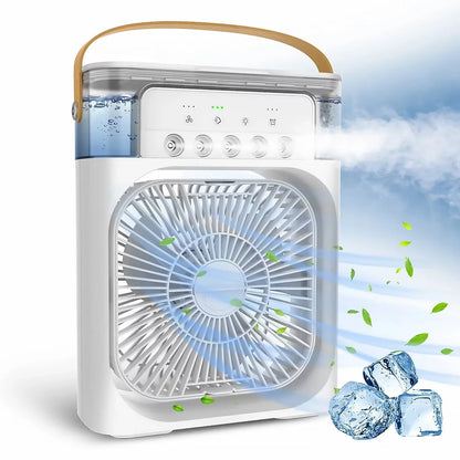 3 in 1 Fan Air Conditioner Household Small Air Cooler LED Night Light Portable Air Adjustment Fan Office Home Fan New